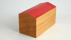 Willow House Small (Red Roof) 2" x 4" x 2" Sculpture Radek Chaloupka