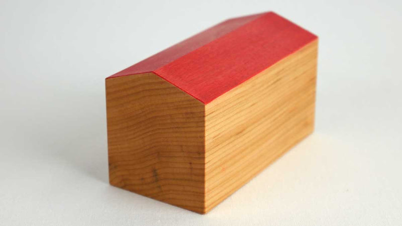 Willow House Small (Red Roof) 2" x 4" x 2" Sculpture Radek Chaloupka