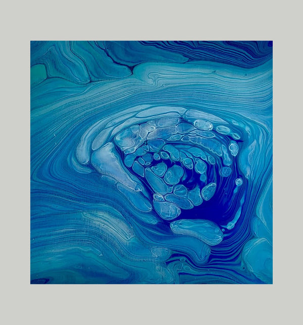 A Storm is Coming, 6" x 6" Painting W. Mataija