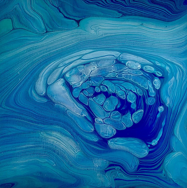 A Storm is Coming, 6" x 6" Painting W. Mataija