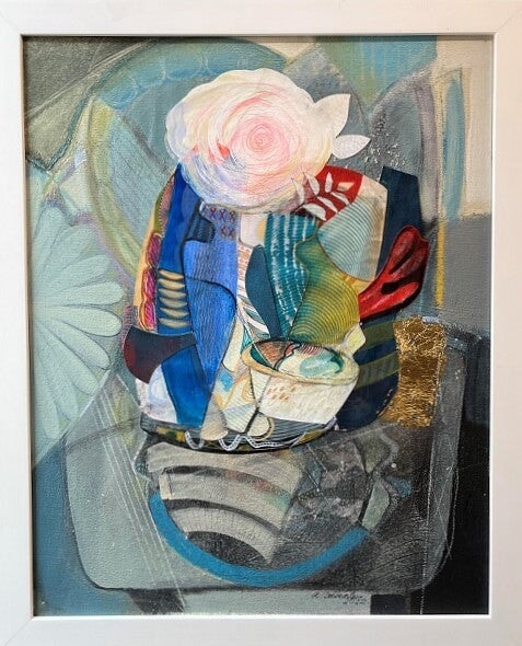 Abstract Vase, 20" x 16" Artwork R. Dobberstein