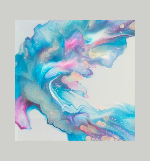 Ask The Stars, 6" x 6" Painting W. Mataija