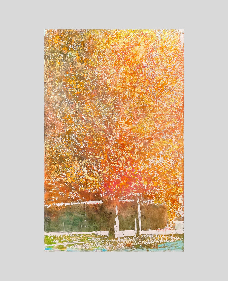 "Autumn" 30" x 48" Painting M. Zarowsky