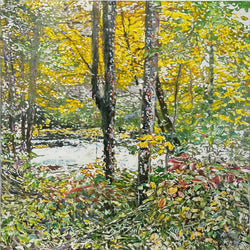 Autumn Light, 24" x 24" Painting Micheal Zarowsky