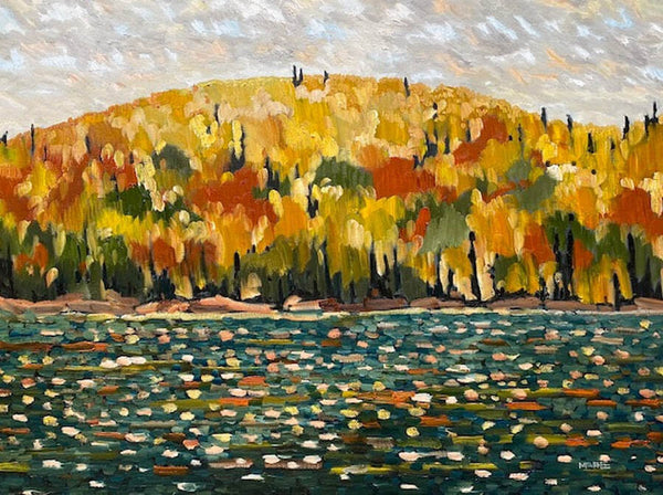 Autumn On Costello Creek, 36" x 48" Painting Robert McAffee