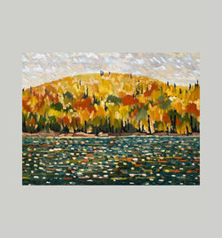 Autumn On Costello Creek, 36" x 48" Painting Robert McAffee