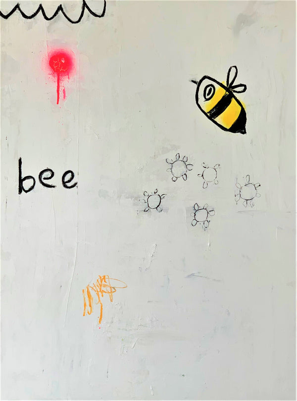 Bee, 30" x 22" Painting C. Harte