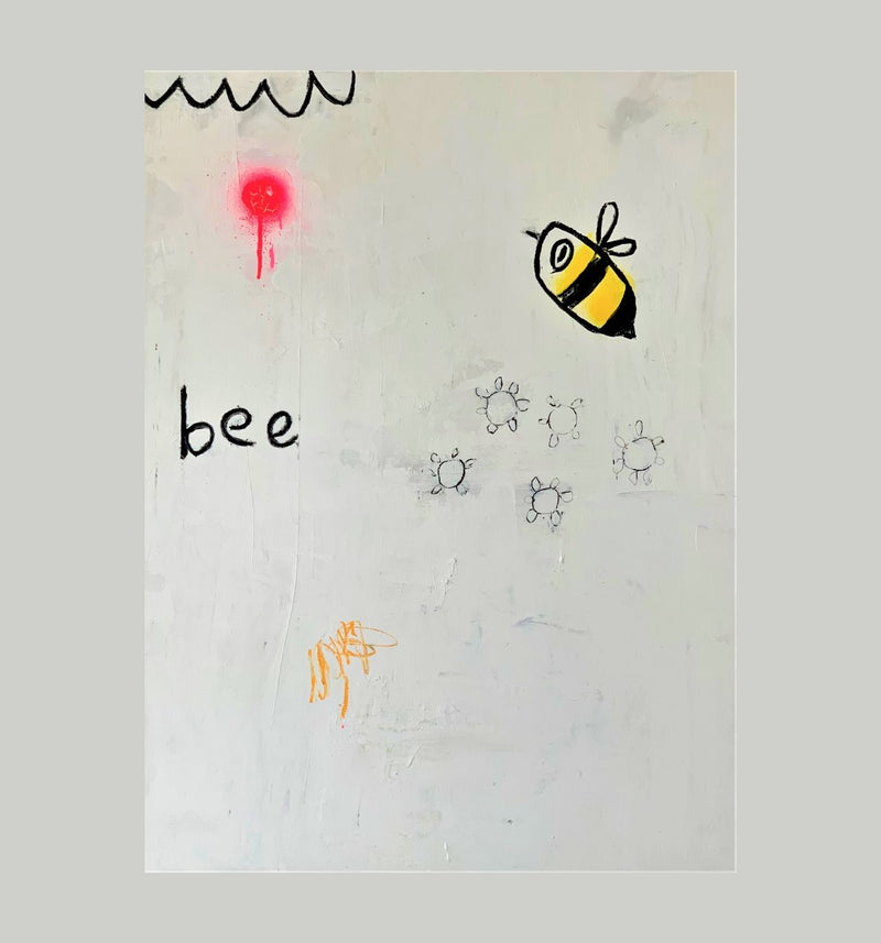 Bee, 30" x 22" Painting C. Harte