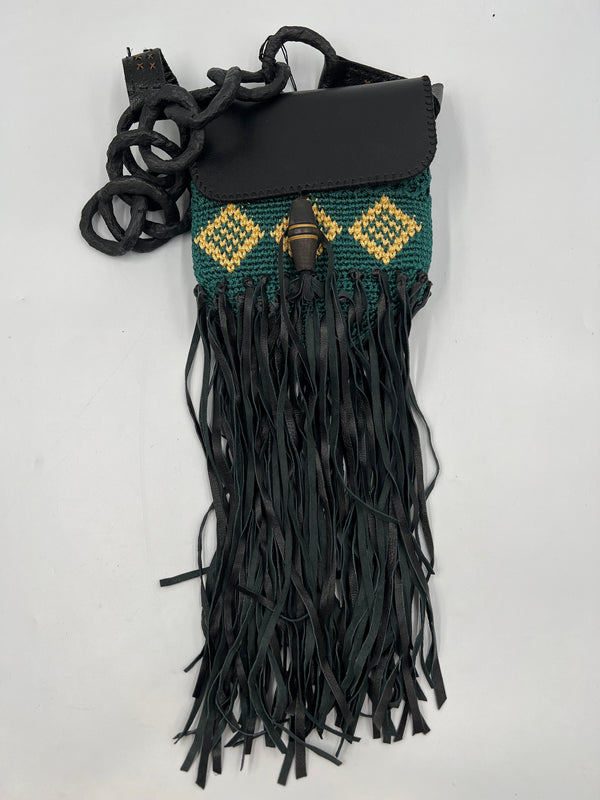 Black and green bag Merchandise Leyla Kashani