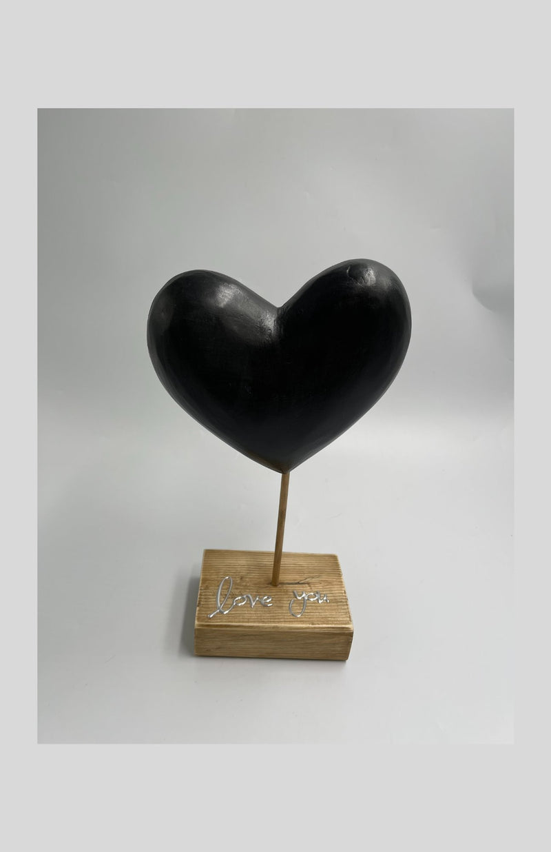 "Black Heart" Painting D. Sosa