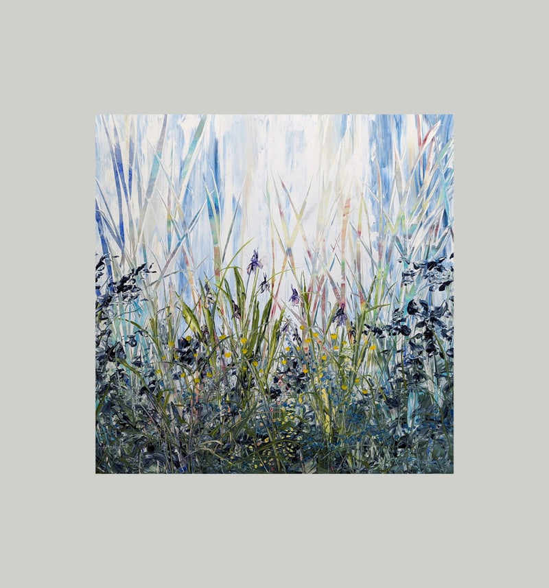 Bloom Where You Are Planted 40" x 40" Painting Hanna MacNaughtan