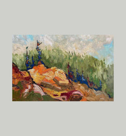 Brent Lake Backwoods, 24" x 30" Painting Robert McAffee
