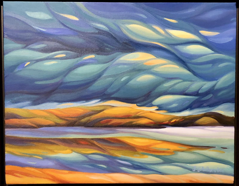 Cache Cache Painting Cache Lake Storm, painting by Jan Wheeler – Arta Gallery in Toronto ...