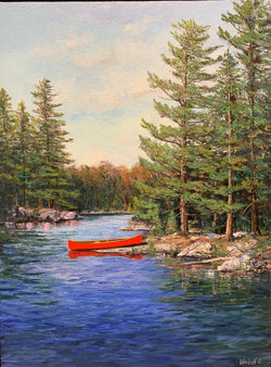 Chesnut Cove, 40" x 30" Painting L. Wilson