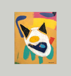 Cute Little Bulldog, 14" x 11" Painting J. Santos