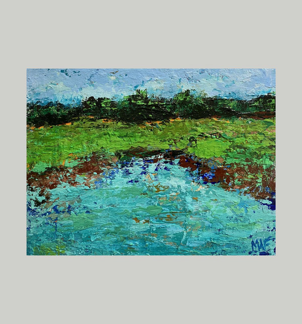 Earl Bales Park I, 10" x 8" Painting M. Freedman