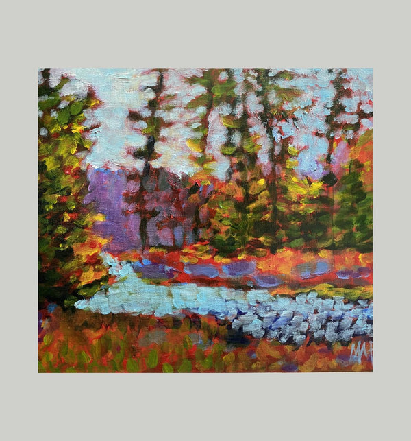 Earl Bales Park II, 14" x11" Painting M. Freedman