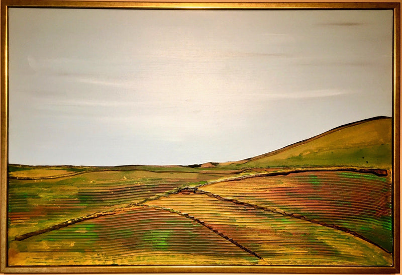 Early May Field, 37" x 26" Painting Michael Black