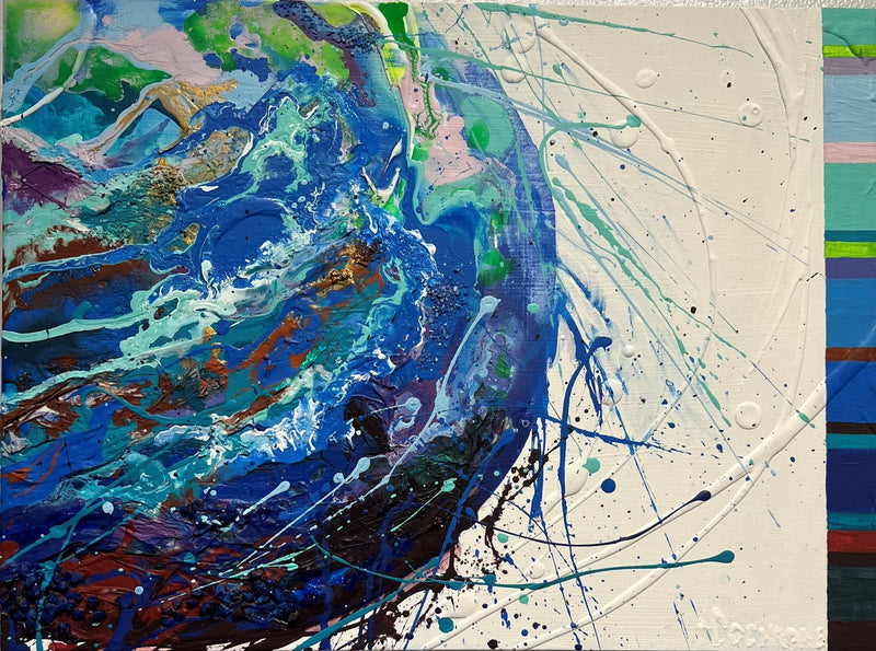 "Echoes of the Blue One" 40'x48' Artwork Mary Cochrane