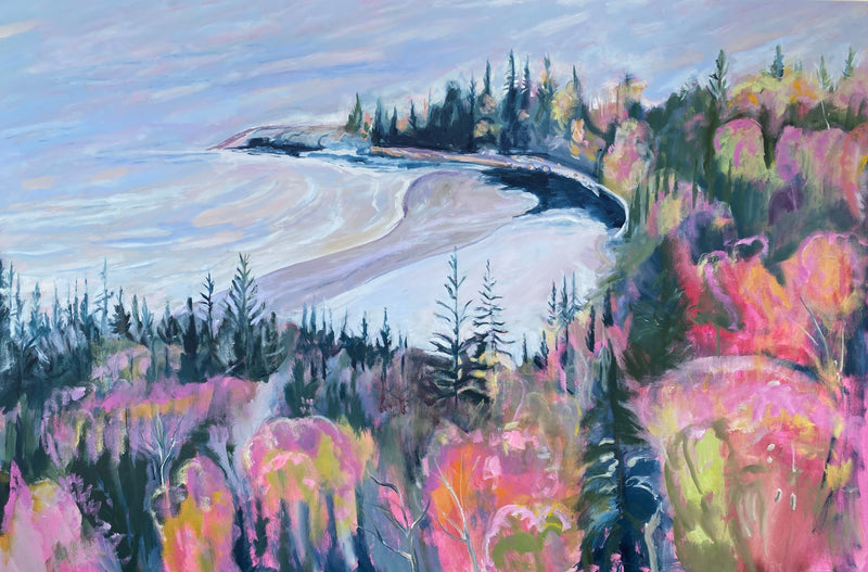 Electric Cove, 40" x 60" Painting Natasha Lehman