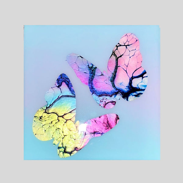 Floating 7, 6" x 6" Painting Wendy Mataija