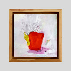 "Floreros 14", 10" x 10" Painting Maria Moreno
