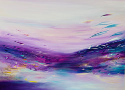Flow of Fuchsia, 36" x 48" Artwork Maryam Ebrahimi