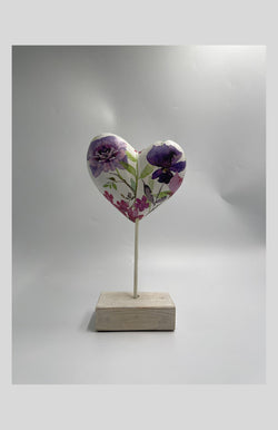 "Flower Hearts," Painting D. Sosa