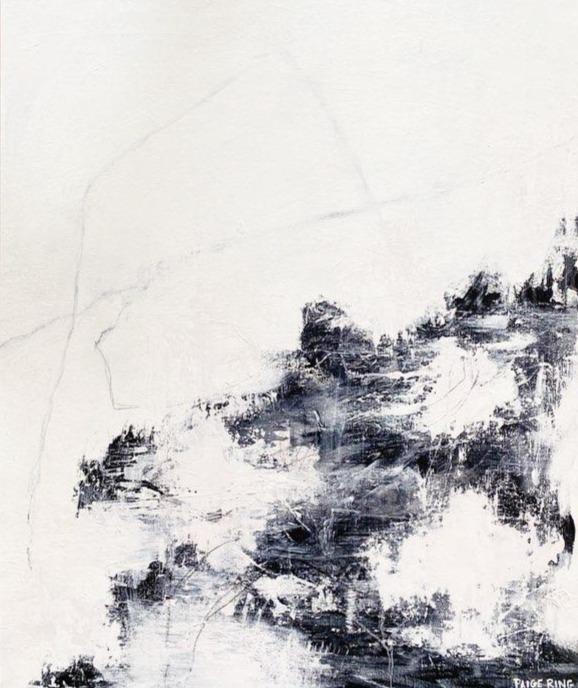 From Mountains To Sea, 24" x 20" Painting P. Ring