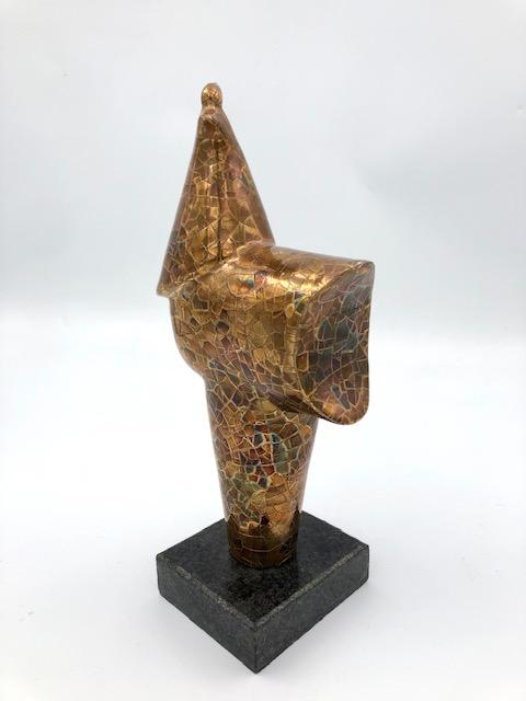 Gold Rooster, 11" x 5" x 3" Sculpture G. Gallery