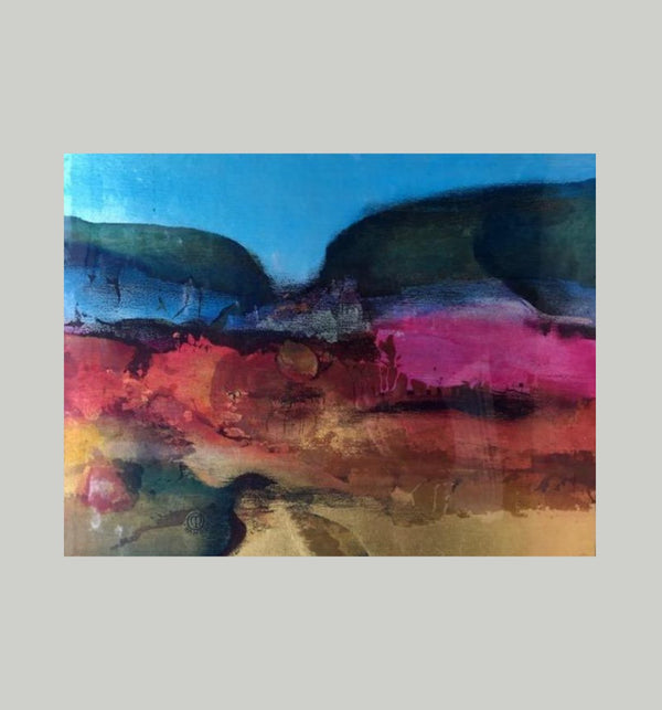 Guardians of the Blue Cliffs, 24" x 30" Painting M. Hanson