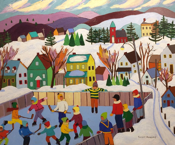Home For the Holidays, 30" x 36" Painting T. Ananny