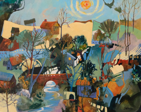 "I Dreamt I Met You Here!," 24" x 30" Painting Sharon Williams