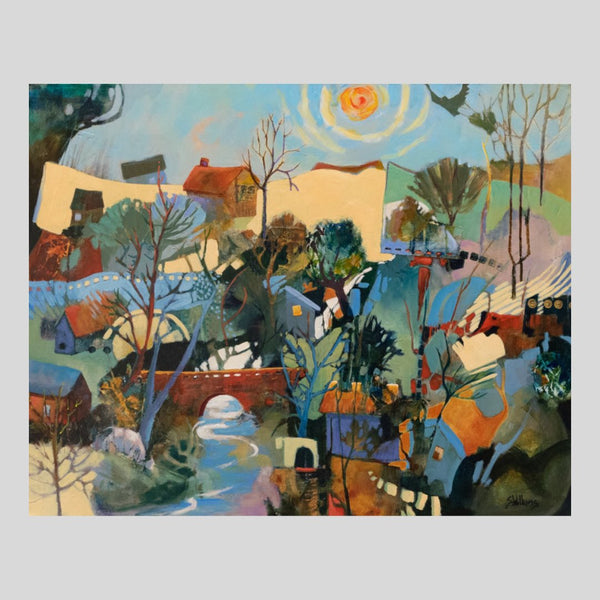 "I Dreamt I Met You Here!," 24" x 30" Painting Sharon Williams