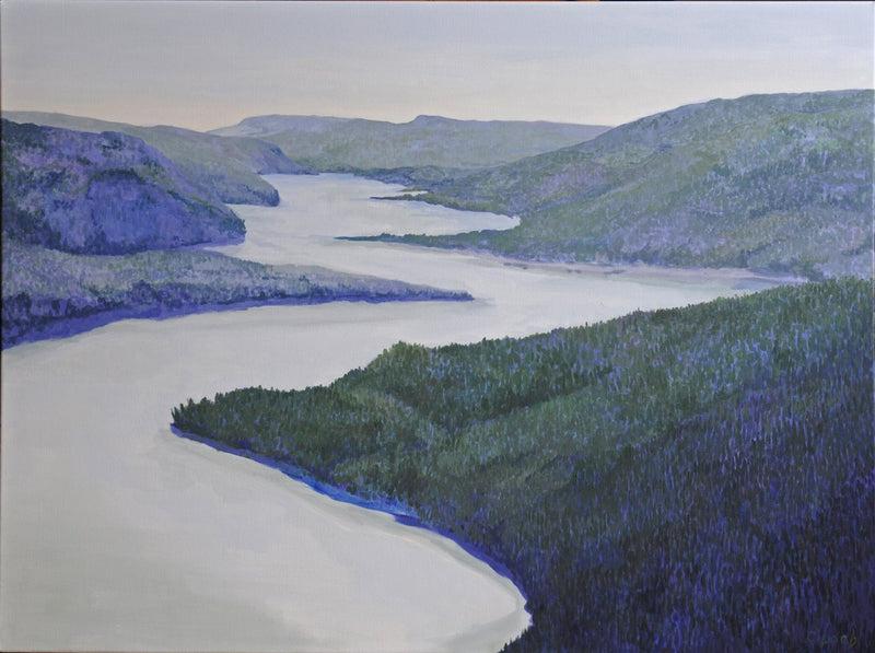 Lac Wapizagonke, 30" x 40" Painting C. Loeb
