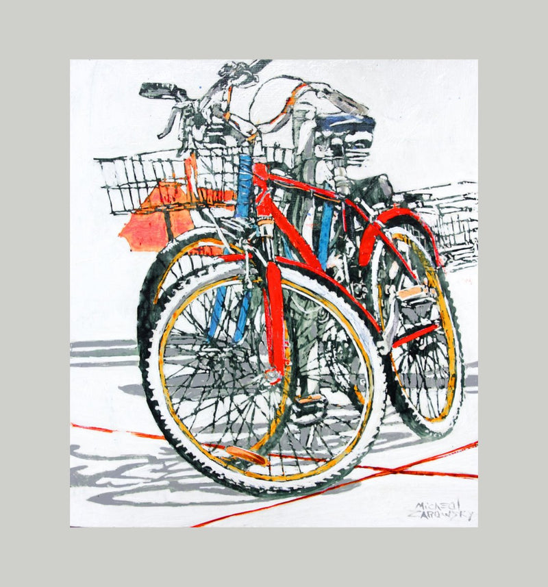 Lido Bikes (119) 18" x 16" Painting Arta Gallery