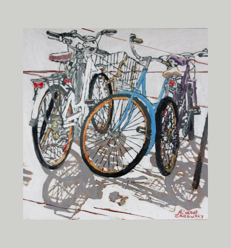 Lido Bikes (166) 16" x 16" Painting Arta Gallery