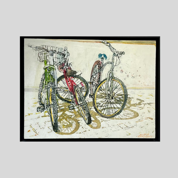 Lido Bikes (183), 18" x 24" Painting Micheal Zarowsky