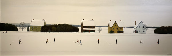 Life is Beautiful , 20" x 60" (Framed) Painting M. Simic