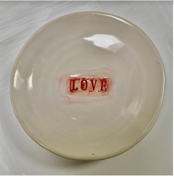LOVE bowl #1, 5.75" x 1.25" Sculpture M. Freedman