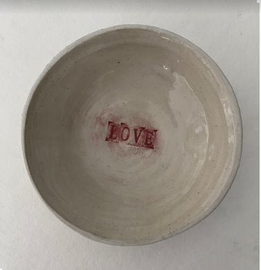 LOVE bowl #2, 6.25" x 2" Sculpture M. Freedman