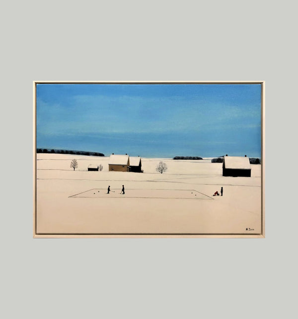 M. Simic, Family Day 25" x 27" Painting M. Simic