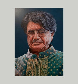 Maestro Mohammad Reza Shajarian - 32" x 24" Painting M. Keshmiri