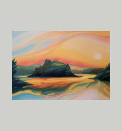 Morning Glow, 11" x 14" Painting j. wheeler