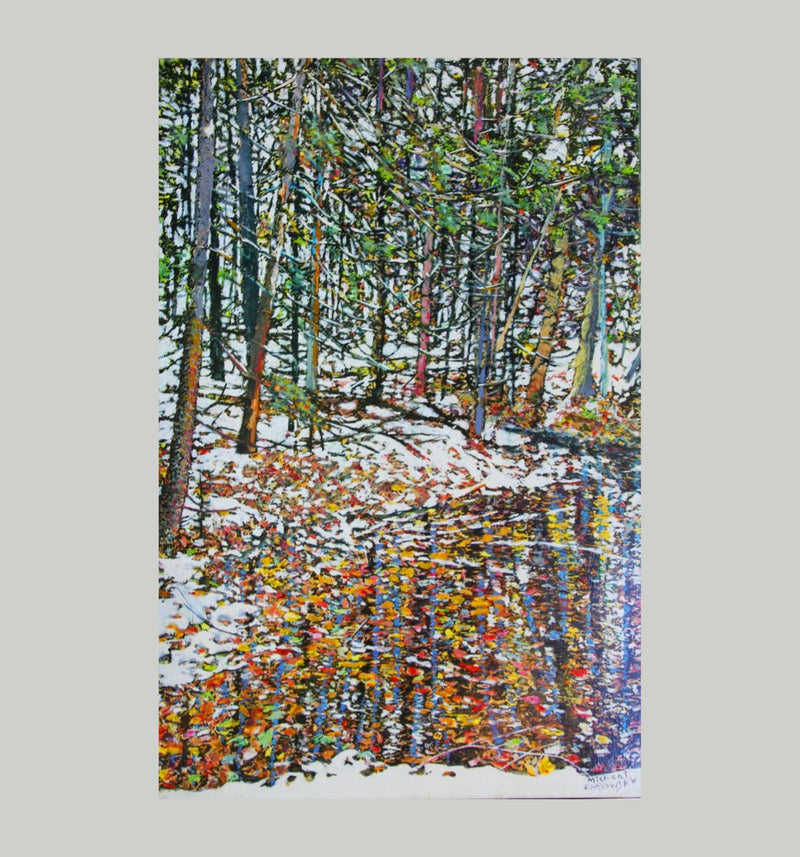 Overnight Snowfall, 36" x 24" Painting M. Zarowsky