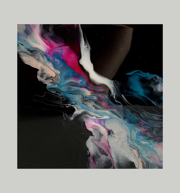 Percunas' Lightning, 6" x 6" Painting W. Mataija