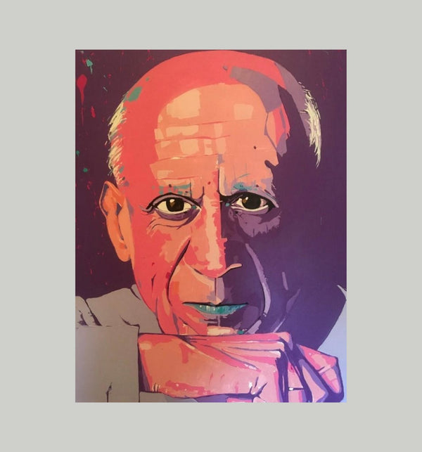 Picasso: An Original, 30" x 24" Painting R. Hisar