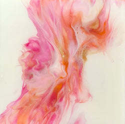 Pink 2, 6" x 6" Painting W. Mataija