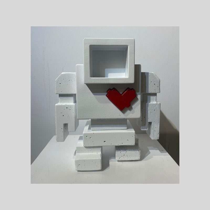 Pure White 01, 12" x 10" x 5" Sculpture Matthew Del Degan