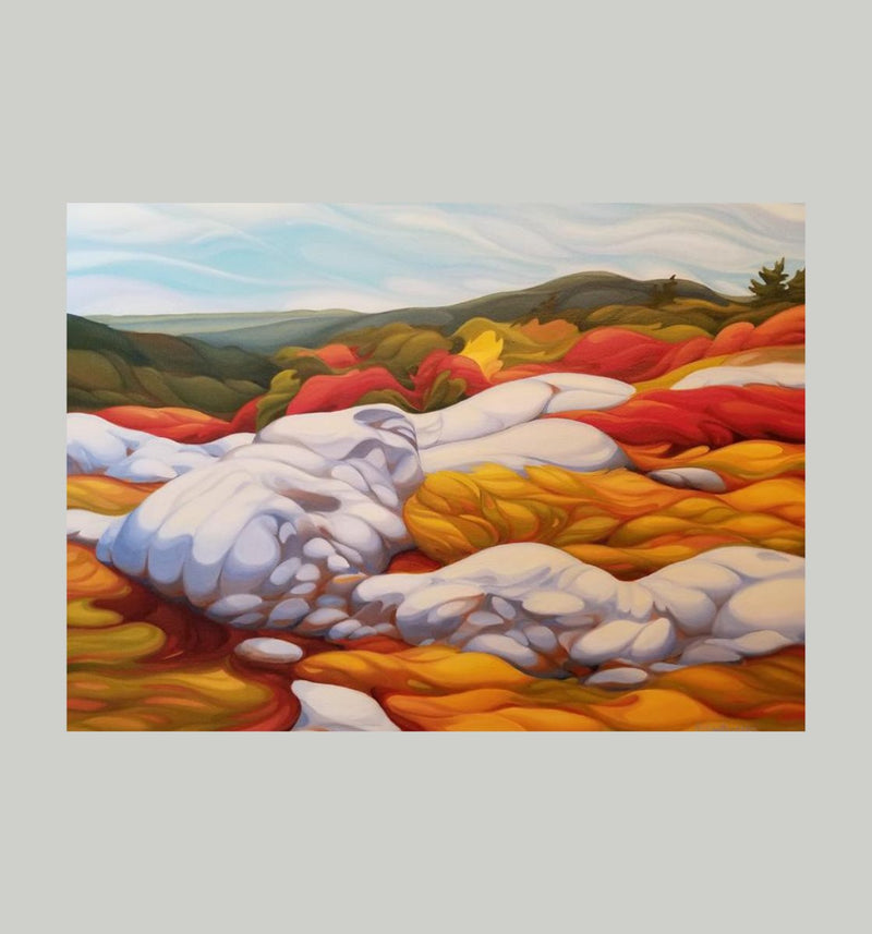 Quartzite Ridge Repose, 18" x 24" Painting J. Wheeler